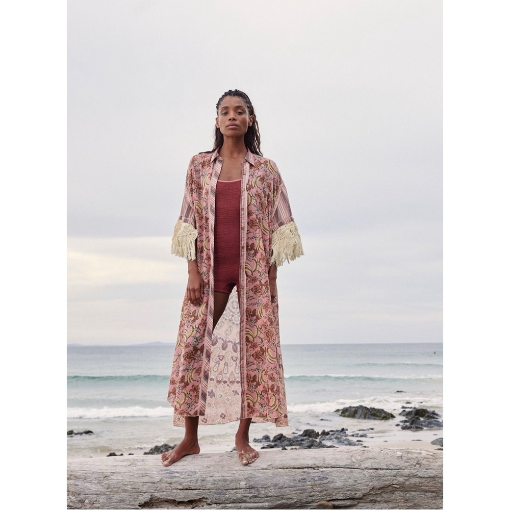 FREE PEOPLE Watching Waves Maxi Shirt
